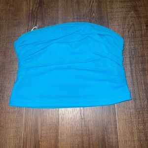 blue tube top